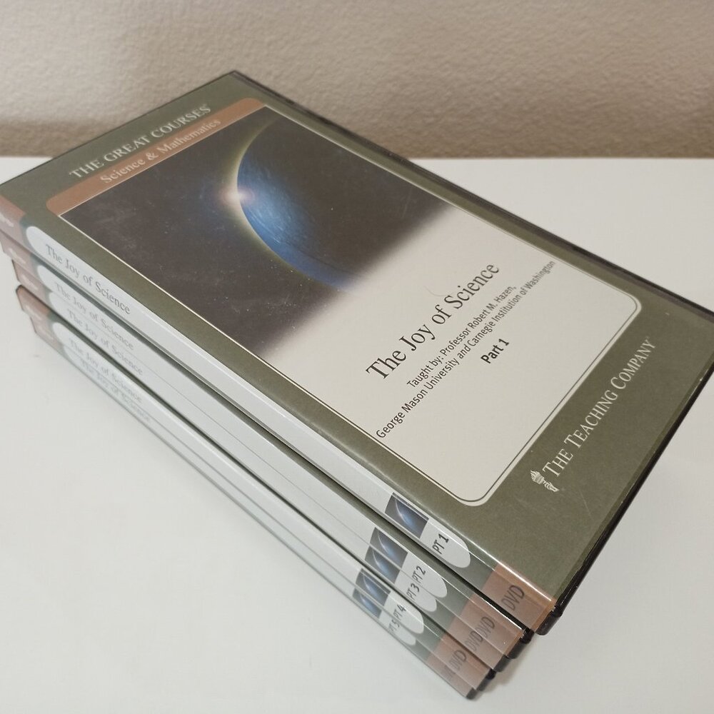 Great Courses The Joy Of Science Course Guidebook and Part 1-5 DVD Sets